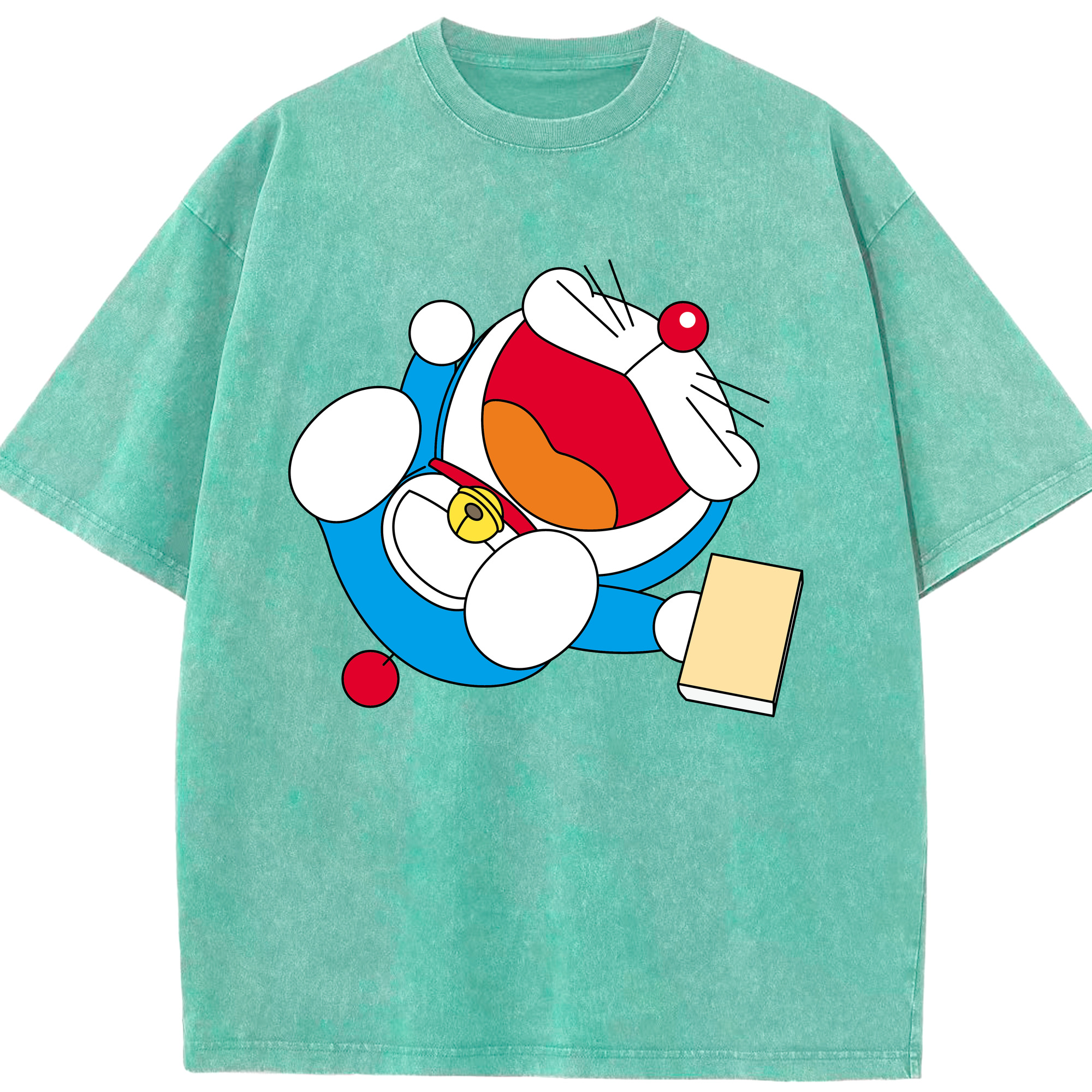 （画像用） ドラえもん Doraemon 綿100% ヴィンテージ風 半袖Tシャツ（フロントプリント）